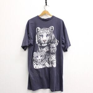 Vintage White Tigers Night T Shirt XXL 2X